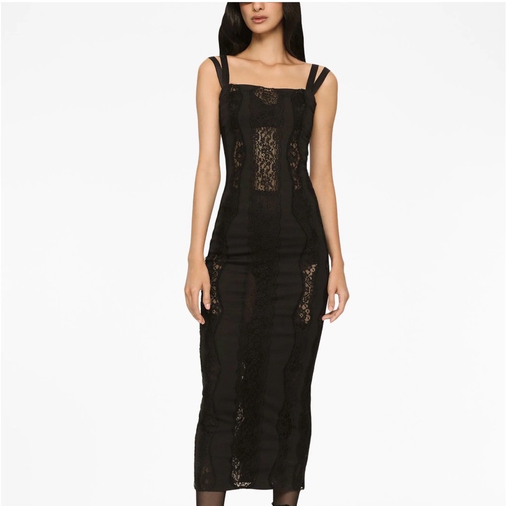 Dolce Gabbana Lace insert dress M 46 - Picture 3 of 3